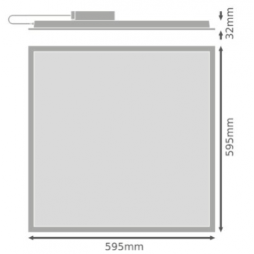 PANEL ECO LED 36W 100lm/W 4000K 600X600mm IP40 3lata gwarancji 4099854187254 LEDVANCE (4099854187254)